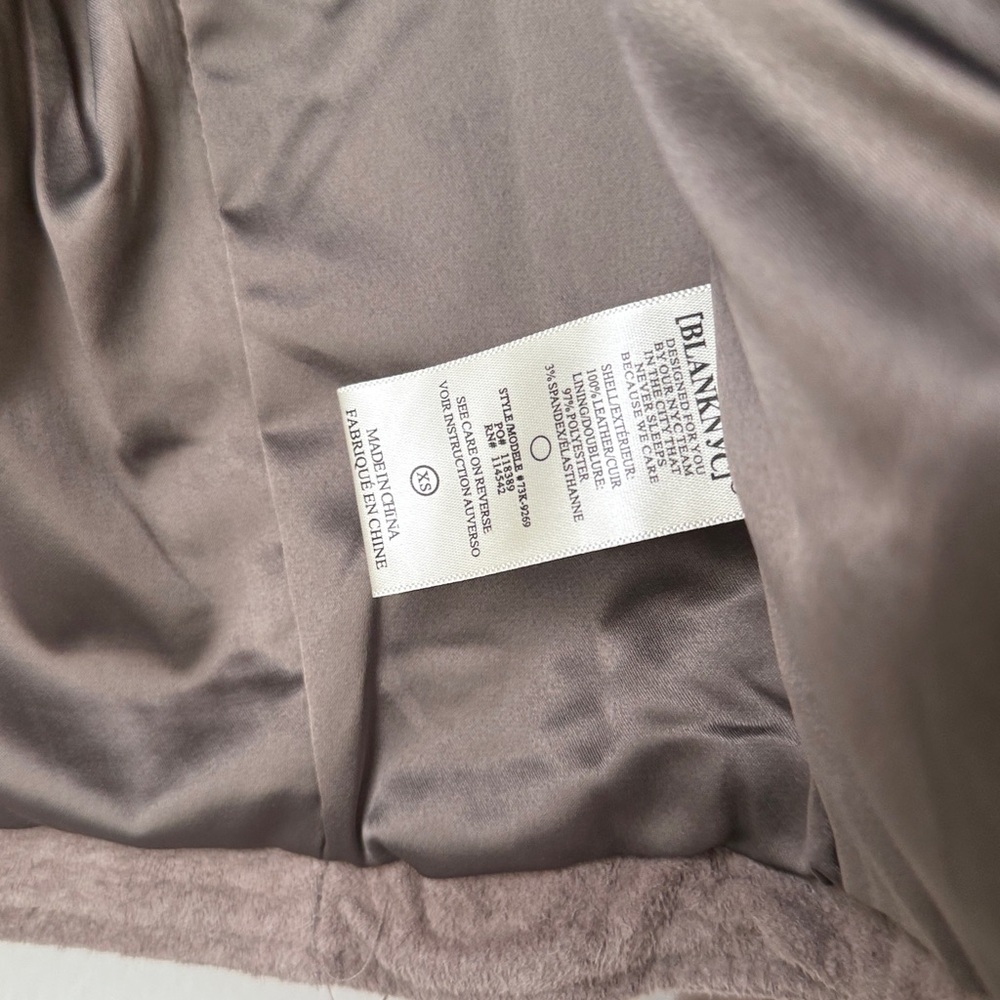 Blank NYC Taupe Leather Jacket - Picture 4 of 6